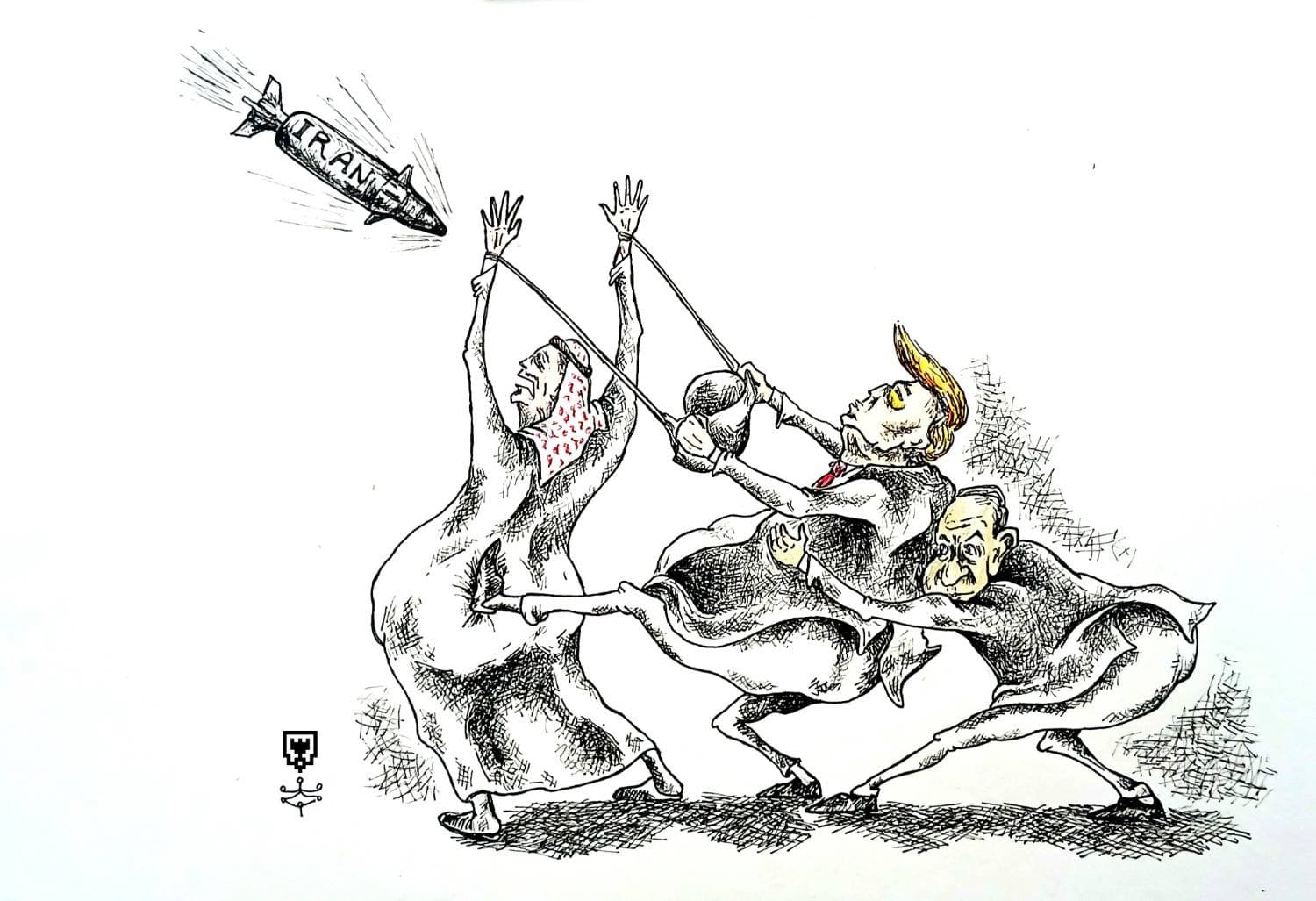 کارتون "موشک ایرانی"