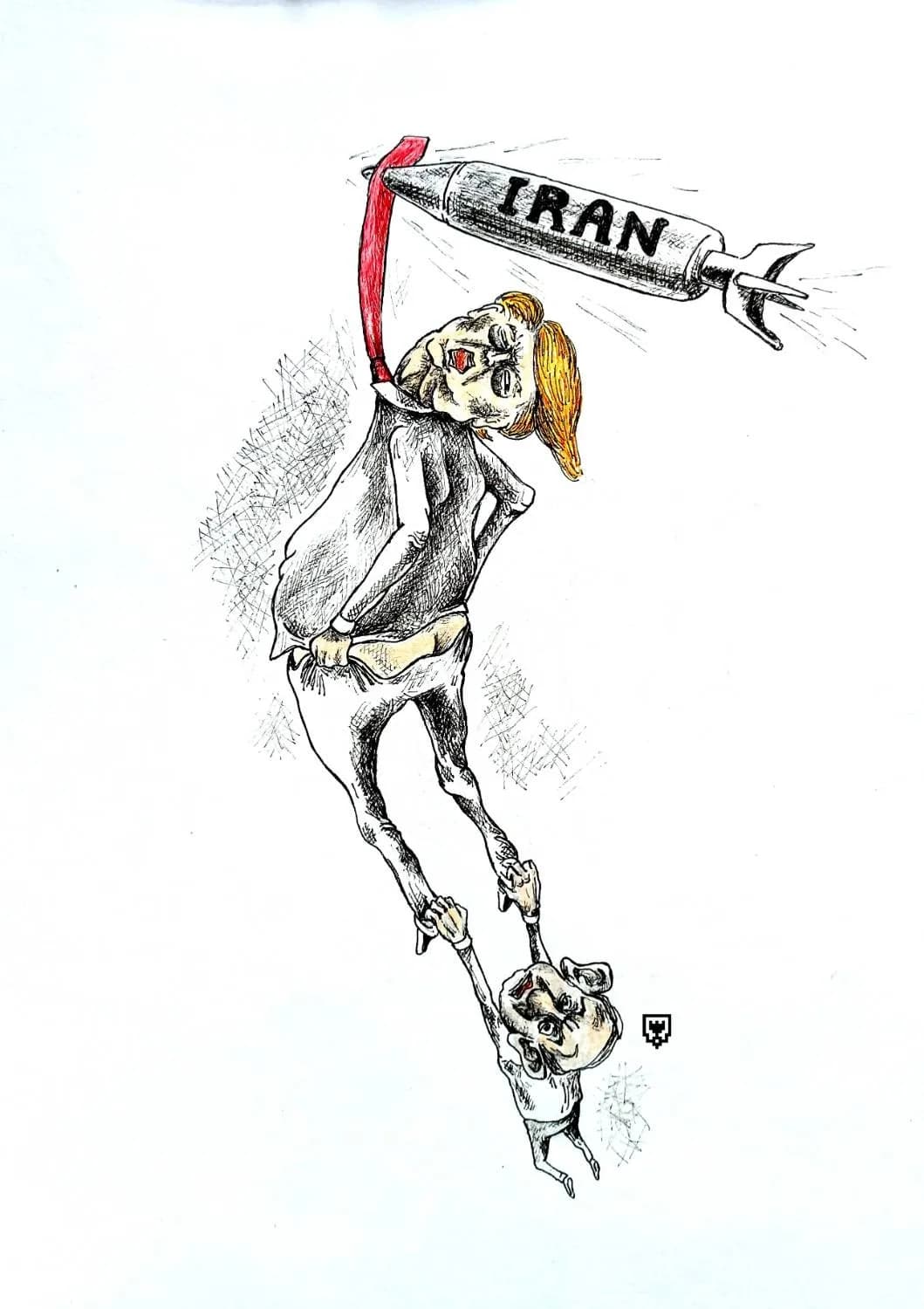 کارتون "موشک ایرانی"