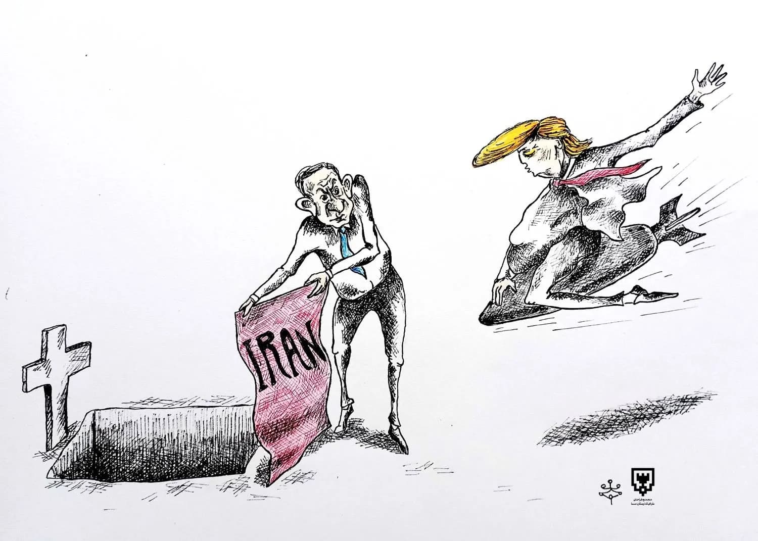 کارتون "قبر آمریکایی"