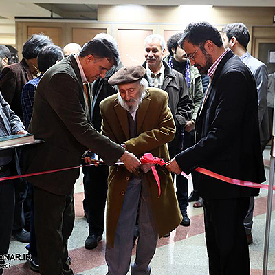 گزارش تصویری نمایشگاه بیجار  و رونمایی از اثر آقای علی شیخی