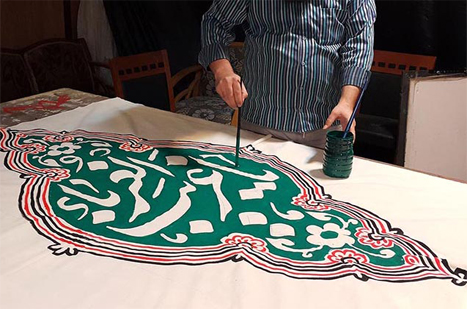 کتیبه سازی به رسم بداهه، حمید قربان پور